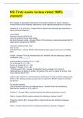 NS &ndash; Final Exam Review &ndash; 100&percnt; Correct Questions and Answers &lpar;Top Rated&rpar;
