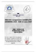 EMA1501 Assignment 2 &lpar;COMPLETE ANSWERS&rpar; 2025 - DUE 13 June 2025&semi; &semi;100&percnt; trusted&comma; comprehensive and complete reliable solution with clear explanation