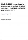 NAEMT &lpar;2025&rpar; comprehensive questions and verified detailed solutions &lpar; MULTIPLE CHOICES&rpar; &vert;100&percnt; CORRECT&excl;&excl;