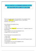 BIO 142&colon; CHAPTER 15&colon; AUTONOMIC NERVOUS SYSTEM&colon; TEST QUESTIONS WITH COMPLETE SOLUTIONS