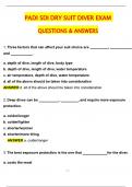 PADI SDI Dry Suit Diver Exam 2025 Actual Questions and Answers &lpar;Latest 2025 &sol; 2026 Update&rpar; &lpar;Verified Answers&rpar; 100&percnt; Correct &vert; Grade A&plus;