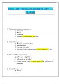 BIO 142 EXAM I PRACTICE QUESTIONS WITH COMPLETE SOLUTIONS
