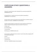 COPR EXAM STUDY QUESTIONS & ANSWERS