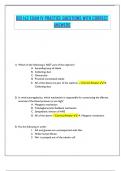 BIO 142 EXAM IV PRACTICE QUESTIONS WITH CORRECT ANSWERS