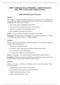 AHIP Certification Exam 2024&sol;2025 &ndash; Updated Scenarios with 100&percnt; Correct and Verified Answers