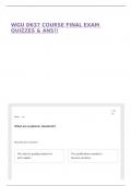 WGU D637 COURSE FINAL EXAM QUIZZES & ANS&excl;&excl;