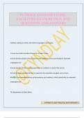 FLORIDA ASSISTED LIVING FACILITIES EXAM REVIEW 2025 QUESTIONS AND ANSWERS