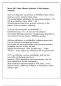 Nurse 3661 Exam 1 Bonus Questions With Complete Solutions