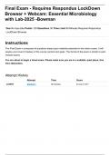 Final Exam Requires Respondus LockDown Browser &plus; Webcam Essential Microbiology with Lab-2025