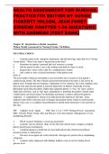 Test Bank For Health Assessment for Nursing Practice&comma; 7th Edition by Susan F Wilson&comma; Jean Foret Giddens All Chapters 1-24