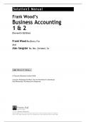 Solution manual for  Franks Wood Business Accounting &lpar; 1 and 2 &rpar;  11th Edition 