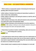 WGU C365 OA Exam 2025 Actual Questions and Answers &lpar;Latest 2025 &sol; 2026 Update&rpar; &lpar;Verified Answers&rpar; 100&percnt; Correct &vert; Grade A&plus; Expert Verified &vert; Ace the Test&period;