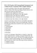 PCC2 ATI Practice A RN Concept-Based Assessment Level 2 Online Practice A Questions With Complete Solutions