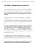 Ch&period; 58 Nursing Management Stroke Comparative And Contextual Study Questions And Answers&period;
