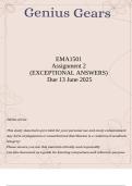 EMA1501 Assignment 2 Semester 1 Due 13 June 2025