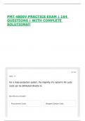 PMT 4800V PRACTICE EXAM &vert; 164 QUESTIONS &vert; WITH COMPLETE SOLUTIONS&excl;&excl;