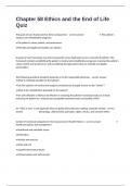 Chapter 58 Ethics and the End of Life Quiz Real Exam Questions And Correct Answers&period;