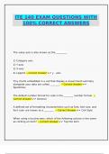 ITE 140 EXAM QUESTIONS WITH 100&percnt;  CORRECT ANSWERS&period;