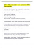 C464 WGU Question and answers 100&percnt; correct 2025
