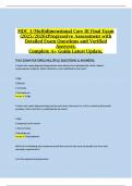 MDC 3&sol; Multidimensional Care III Final Exam &lpar;2025&sol;2026&rpar;&colon; Progressive Assessment with Detailed Exam Questions and Verified Answers&comma; Complete A&plus; Guide Latest Update&period;
