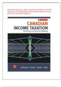  Solution Manual For Canadian Income Taxation 2024&sol;2025 27th Edition by Abraham Iqbal William Buckwold&period; Latest Edition
