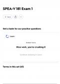 SPEA-V 181 Exam 1 2025 update&vert;comprehensive questions and verified answers &lpar;complete solutions&rpar; ASSURED SUCCESS&vert;GRADE A&plus;&excl;&excl;