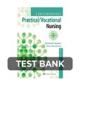 Test Bank For Contemporary Practical&sol; Vocational Nursing 9th Edition by Corinne Kurzen&semi; Anna LaVon Barrett Chapter 1-16 Complete Guide&period;