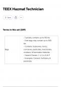 TEEX Hazmat Technician 2025 update&vert;comprehensive &lpar;209 questions&rpar; and verified answers &lpar;complete solutions&rpar; ASSURED SUCCESS&vert;GRADE A&plus;&excl;&excl; &lpar; 100&percnt; ACCURATE&rpar; GET IT RIGHT&excl;&excl;