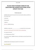 PCI DSS EXAM TESTBANK COMPLETE 500 QUESTIONS AND VERIFIED SOLUTIONS LATEST UPDATE THIS YEAR