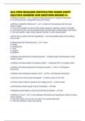 AAA FOOD MANAGER CERTIFICATION EXAMS SCRIPT 2025&sol;2026 ANSWERS AND QUESTIONS GRADED A&plus;