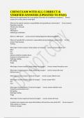 CHFM EXAM WITH ALL CORRECT & VERIFIED ANSWERS &lpar;UPDATED TO PASS&rpar;
