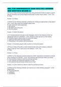 AMA PCM COMPREHENSIVE EXAM 2025&sol;2026 ANSWERS AND QUESTIONS GRADED A&plus;