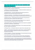 AMA PCM CORE EXAMS SET 2025&sol;2026 ANSWERS AND QUESTIONS GRADED A&plus;