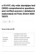 s-13 NYC city wide standpipe test &lpar;2025&rpar; comprehensive questions and verified answers &lpar; detailed & elaborated&rpar; ACTUAL EXAM 2025 TEST&excl;&excl;