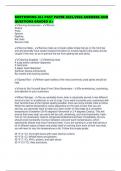 BARTENDING ALL PAST PAPER 2025&sol;2026 ANSWERS AND QUESTIONS GRADED A&plus;