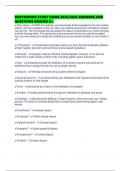 BARTENDING STUDY GUIDE 2025&sol;2026 ANSWERS AND QUESTIONS GRADED A&plus;