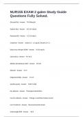 NUR155 EXAM 2 galen Study Guide Questions Fully Solved&period;