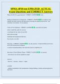 SPMA 4P10 test UPDATED  ACTUAL   Exam Questions and CORRECT Answers 
