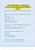 SPMA 2P98 Midterm 1 UPDATED   ACTUAL Exam Questions and CORRECT  Answers 