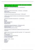 CHEMOTHERAPY CERT STUDY GUIDE 2025&sol;2026 ANSWERS AND QUESTIONS GRADED A&plus;