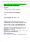 CHEMOTHERAPY CERTIFICATION TEST PAPER 2025&sol;2026 ANSWERS AND QUESTIONS GRADED A&plus;