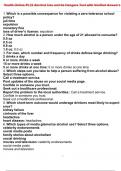 Health Online Pt&period;22 Alcohol Use and Its Dangers Test with Verified Answers