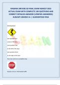 VIRGINIA DRIVERS ED FINAL EXAM NEWEST 2025  ACTUAL EXAM WITH COMPLETE 100 QUESTIONS AND  CORRECT DETAILED ANSWERS &lpar;VERIFIED ANSWERES&rpar;  ALREADY GRADED A&plus; &vert; GUARANTEED PASS 