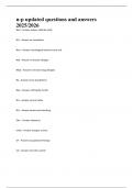 n-p updated questions and answers  2025&sol;2026