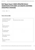 EMT Basic Exam 3 2025 UPDATED EXAM QUESTIONS WITH 100&percnt; ACCURATE ANSWERS &lpar;MULTIPLE CHOICES&rpar;