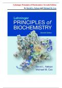 Test Bank for Lehninger Principles of Biochemistry&comma; 7th Edition by David L&period; Nelson and Michael M&period; Cox &vert;all Chapters Covered&vert;