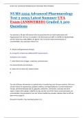 NURS 5334 Advanced Pharmacology  Test 2 2025 Latest Summer UTA  Exam &lpar;ANSWERED&rpar; Graded A 500  Questions