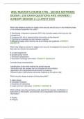  WGU MASTER'S COURSE C706 - SECURE SOFTWARE DESIGN &vert; 250 EXAM QUESTIONS AND ANSWERS &vert; ALREADY GRADED A&plus;&vert;&vert;LATEST 2025