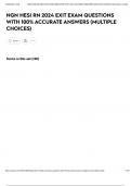 NGN HESI RN 2024 EXIT EXAM QUESTIONS WITH 100&percnt; ACCURATE ANSWERS &lpar;MULTIPLE CHOICES&rpar;