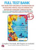 Test bank For Varcarolis' Foundations of Psychiatric-Mental Health Nursing 9th Edition by Margaret Jordan Halter Chapter 1-36